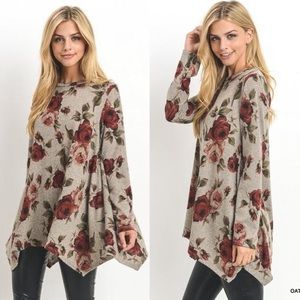 Long Sleeve Floral Tunic